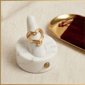 Anillo Abierto Corazón Orgánico Escultórico