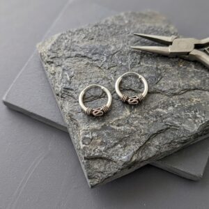 Pendientes de Aro Balineses en Plata de Ley 925