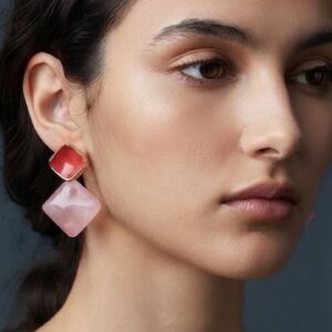 Pendientes de acero inoxidable.