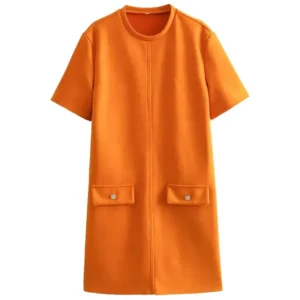 Vestido corto de otoño